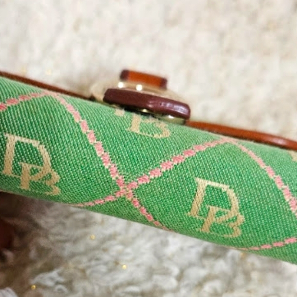 Dooney & Bourke Vintage Monogram Double Snap Wallet with Coin Zip. Rare - Picture 10 of 15